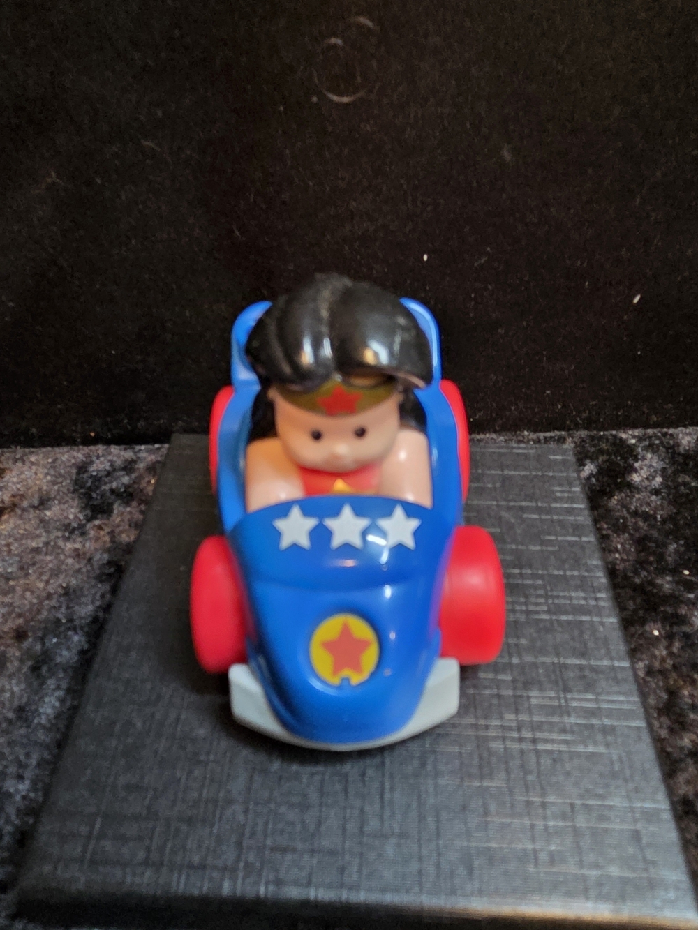 Wonder Woman DC Comics Little People Wheelies Mattel Fisher Price 2009 Toy Car